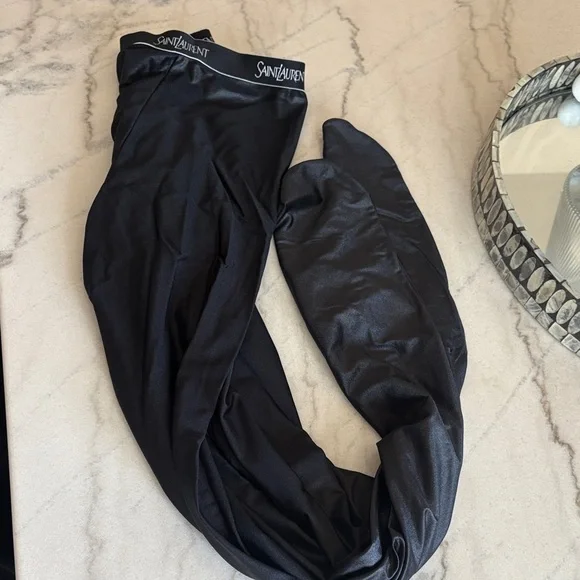 Saint Laurent Black Leggings - Picture 1 of 5